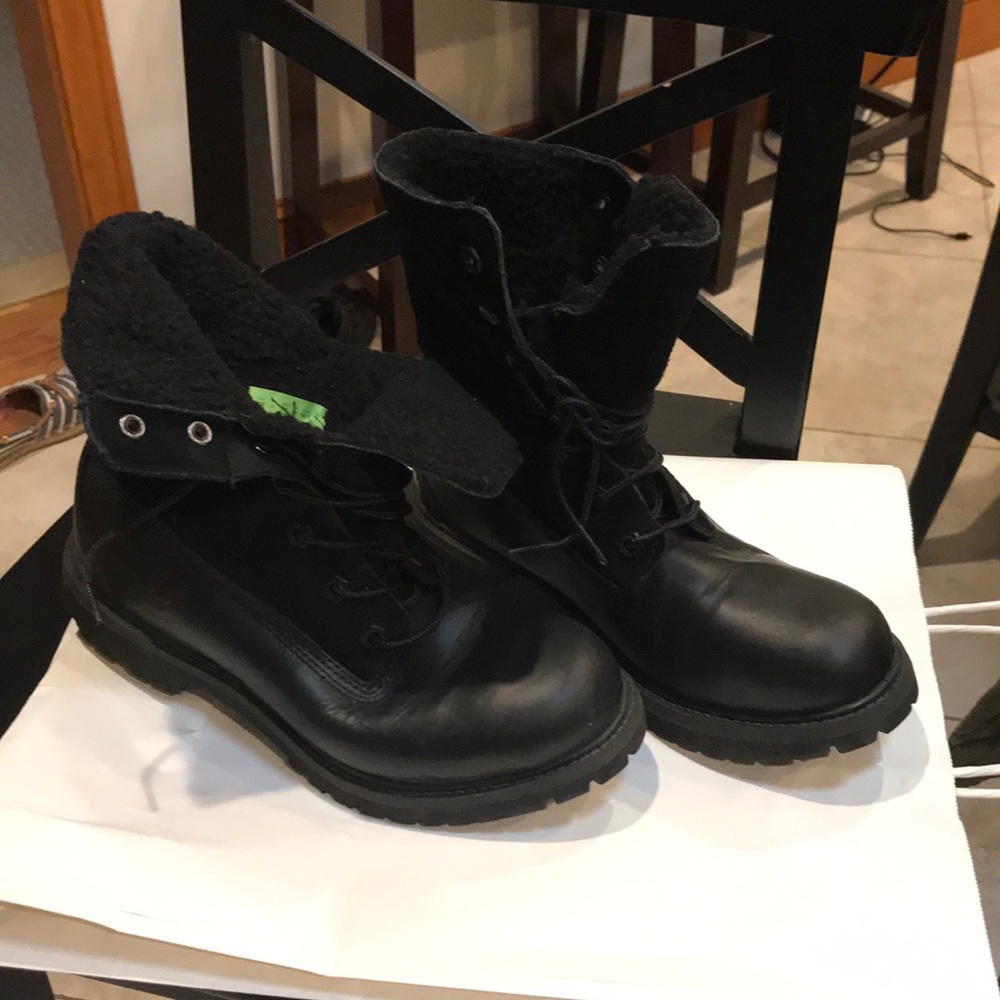 Women’s Timberland boots Black Size 7 used twice